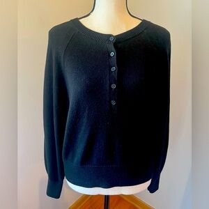 Banana Republic Black 5 Button Black Long Sleeve Women’s Sweater Size XS